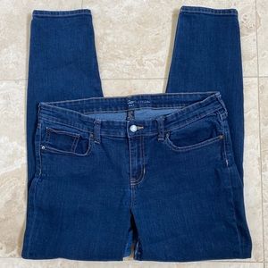 GAP denim jean leggings :: zip fly :: real pockets